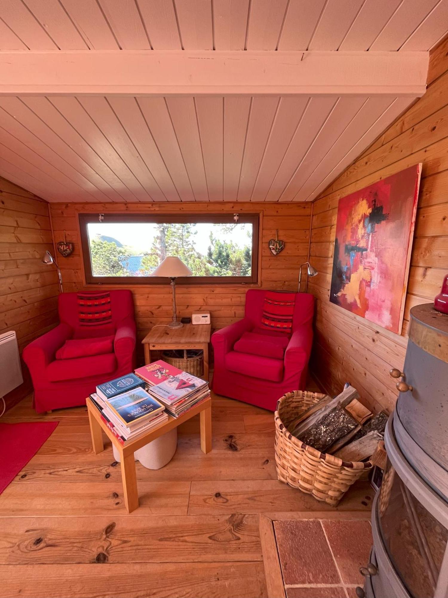Chalet Des Myrtilles - Chalet Cosy Avec Vue Arette Luaran gambar